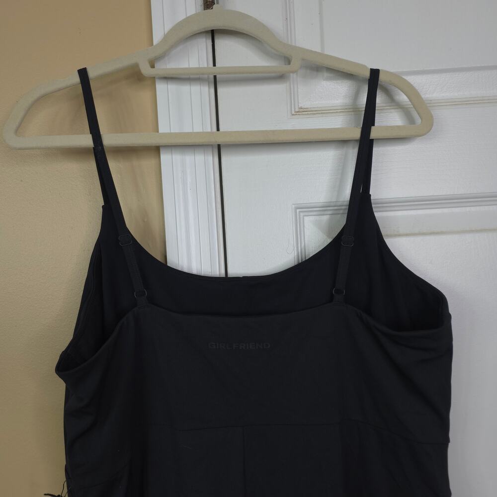 Girlfriend Collective Emery Seamed Dress in Black Size XXXL - Picture 4 of 6